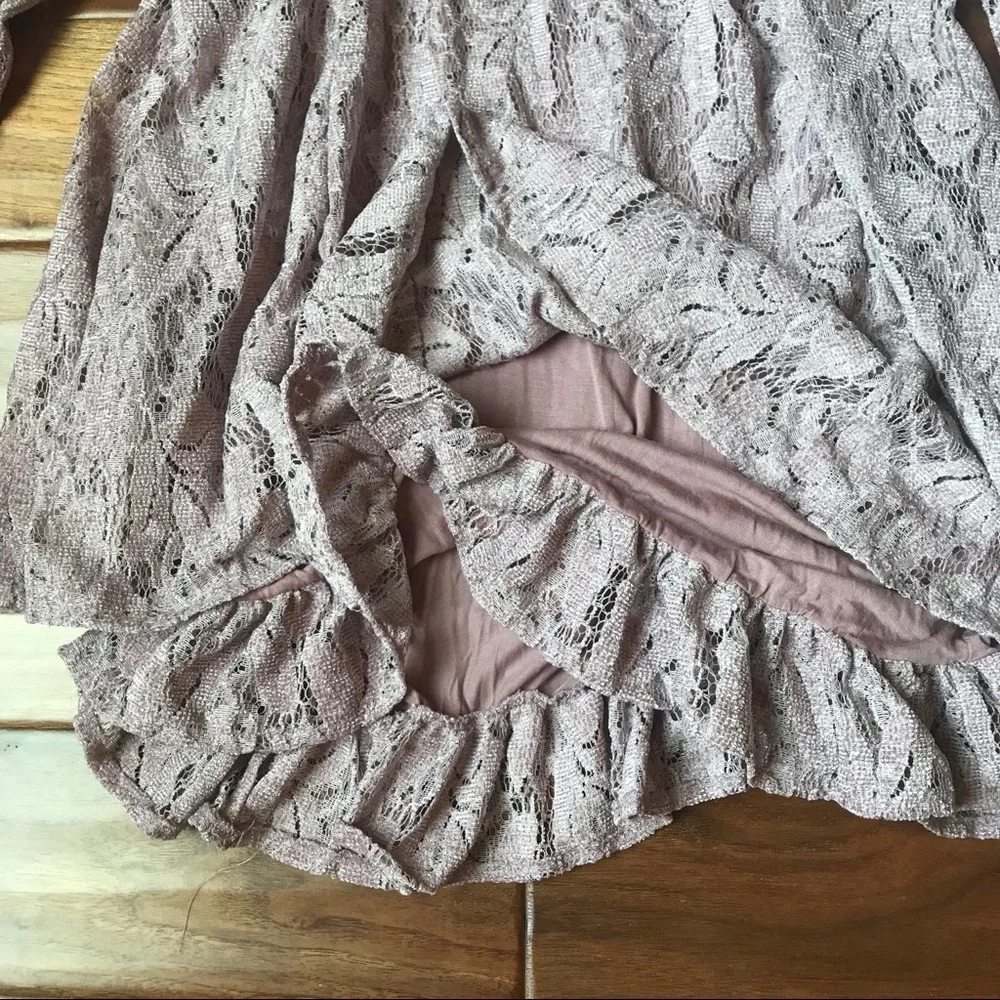 Free People Rubi Lace Lavender Mini Dress Size XS NEW